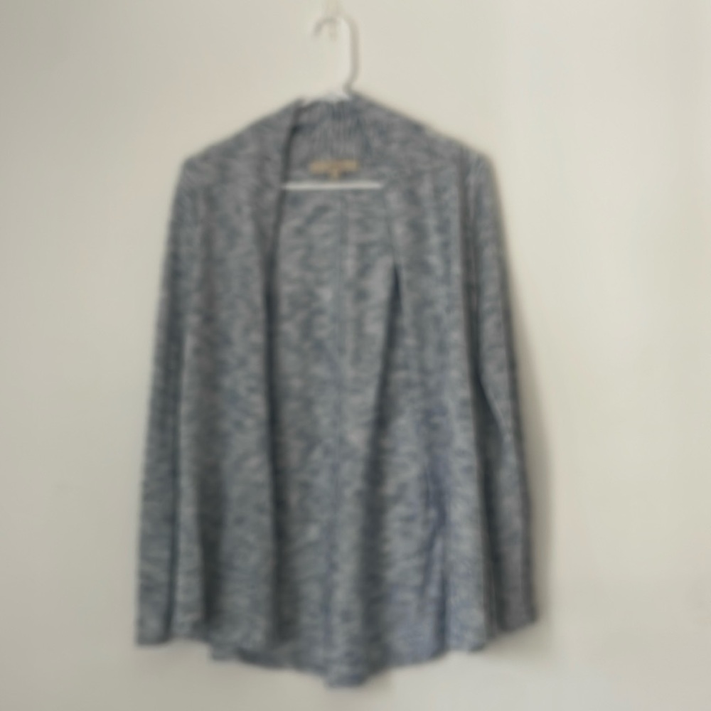 loft blue cardigan sweater